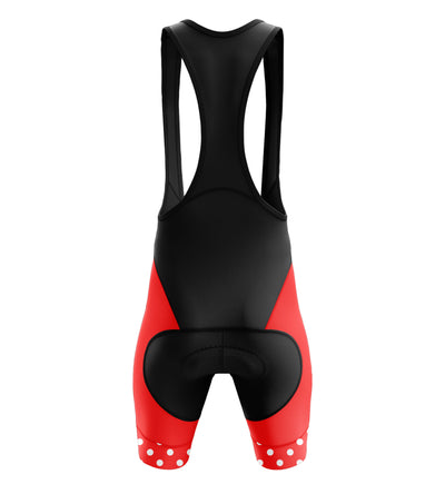 Men's Red Cycling Bib Shorts 26/13