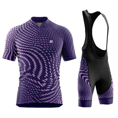 Men's Purple Wave Cycling Jersey or Bib Shorts