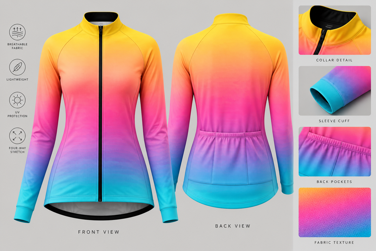 Jersey y baberos de ciclismo personalizado profesional