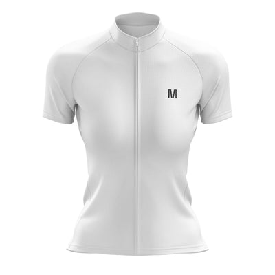 Women's White Cycling Jersey