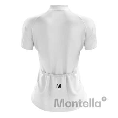 Women's White Cycling Jersey