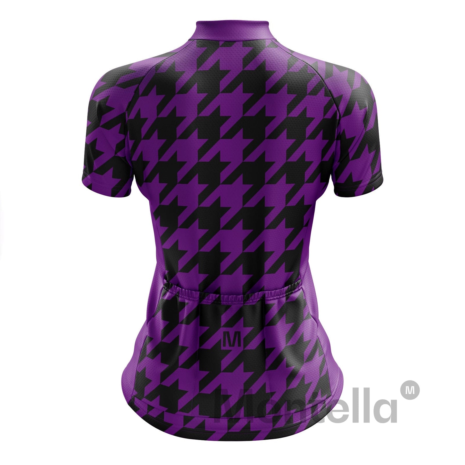 Women's Purple Houndstooth Cycling Jersey