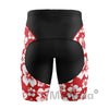 Men's Hibiscus Flower Padded Cycling Shorts