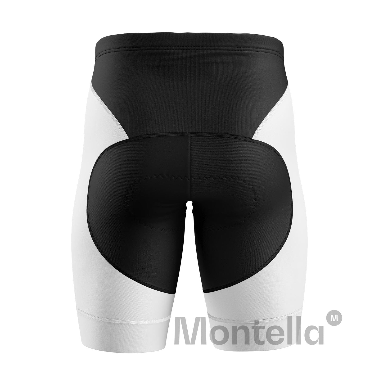 Men's White Gel Padded Cycling Shorts