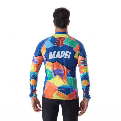 Men's Retro Mapei Long Sleeve Cycling Jersey