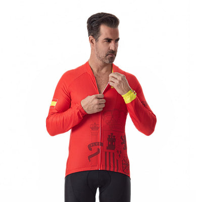 Spain Long Sleeve Cycling Jersey