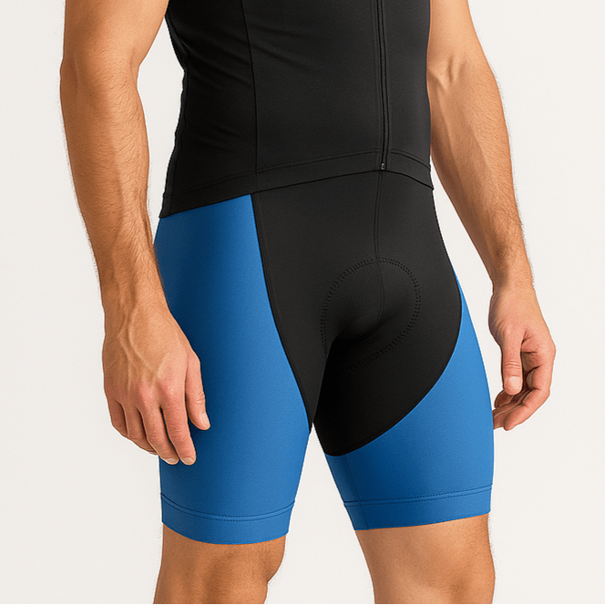 Blue Men's Gel Padded Cycling Shorts