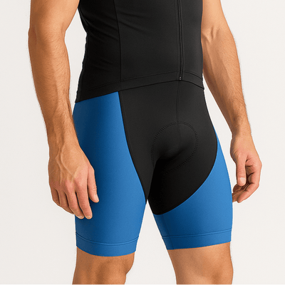 Blue Men's Gel Padded Cycling Shorts