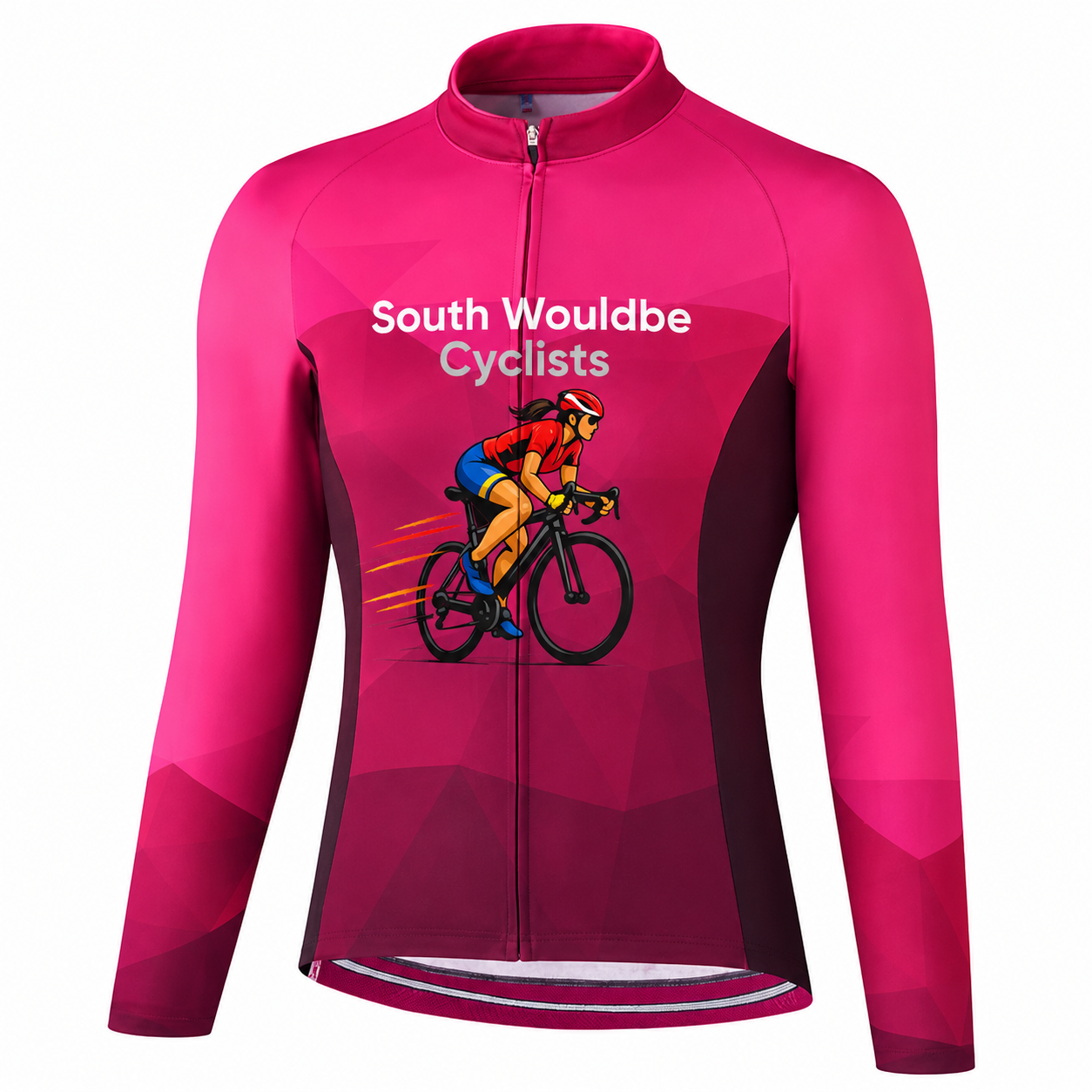 Custom SW Women Long Sleeve Cycling Jersey