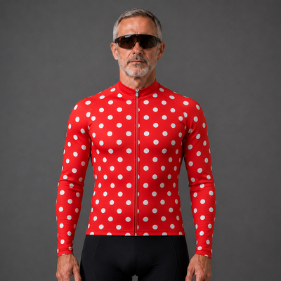 Men's Red Dots Long Sleeve Cycling Jersey 26/13 Edition