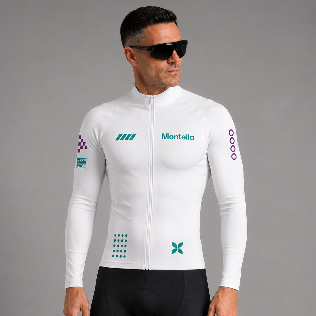Jersey de ciclismo de manga de ángulo negro de los hombres