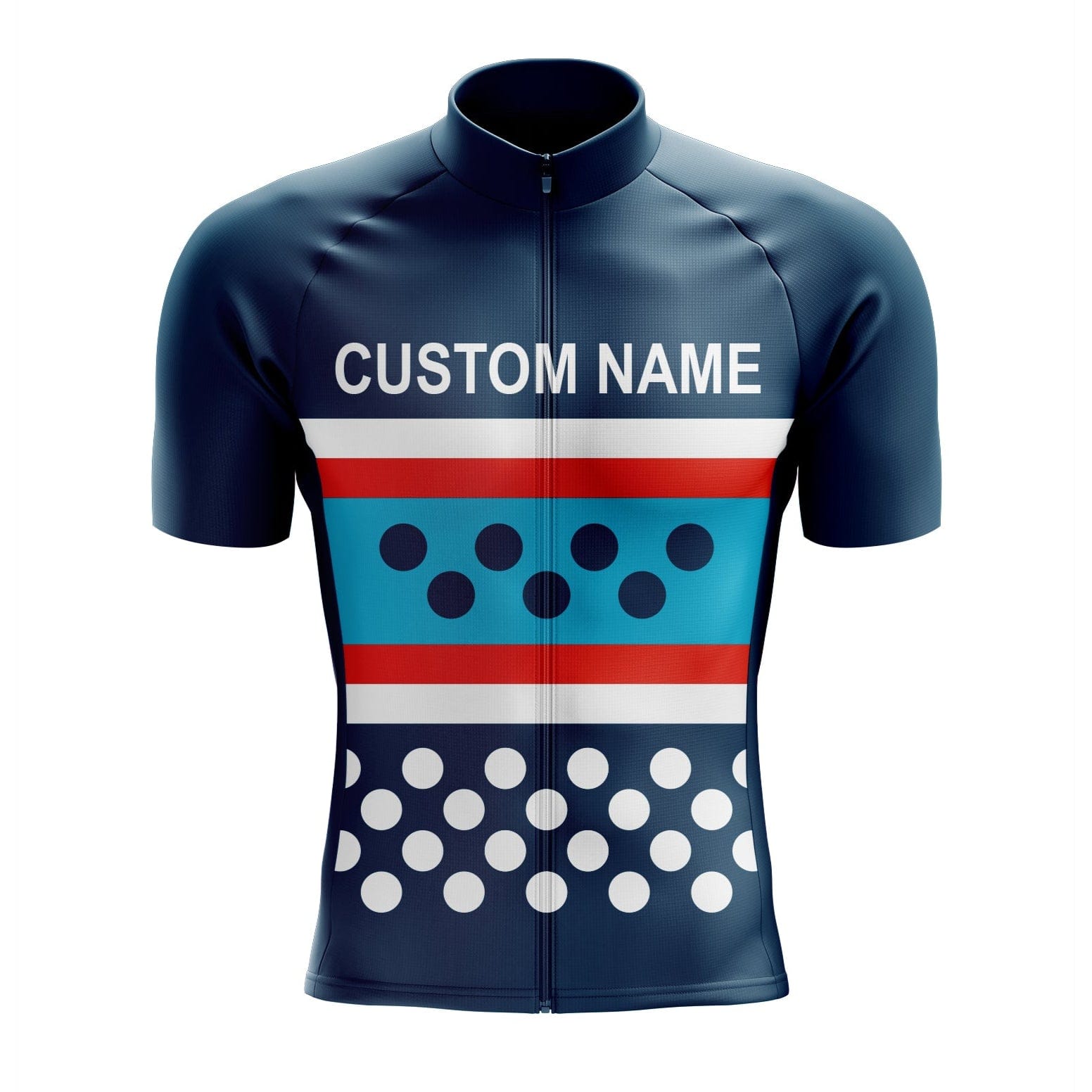 Custom Blue Cycling Jersey