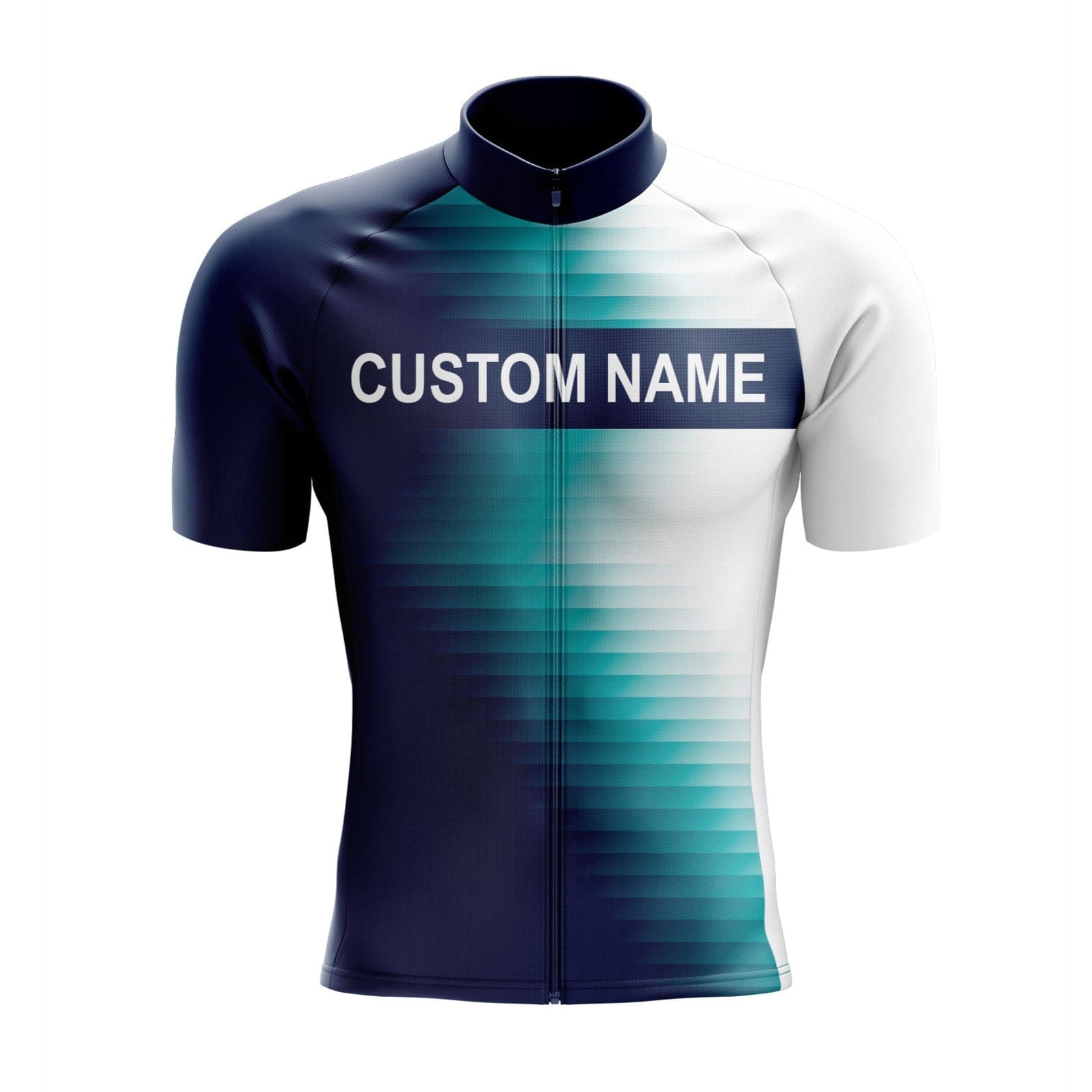 Custom Blue Side Cycling Jersey