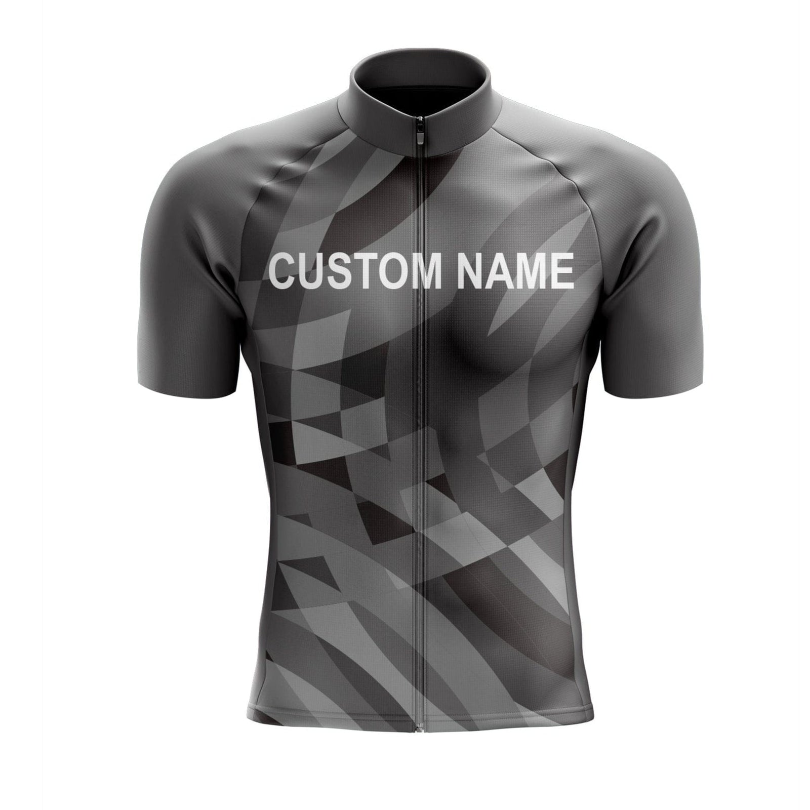Custom Grey Cycling Jersey