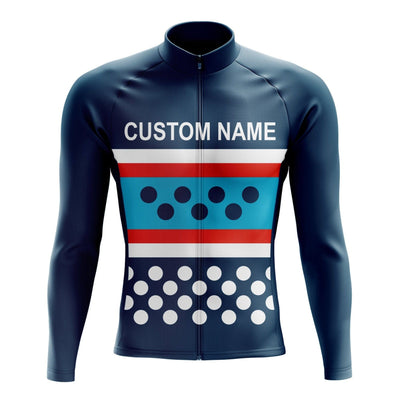 Custom Long Sleeve Cycling Jersey - Grey