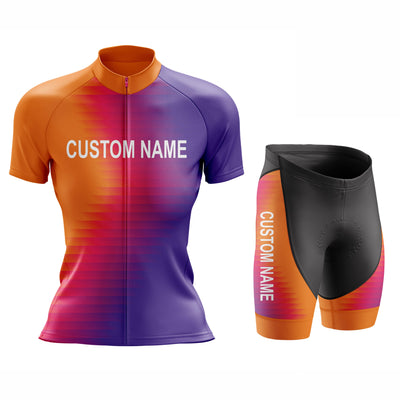 Custom Women Cycling Jersey or Shorts - Orange
