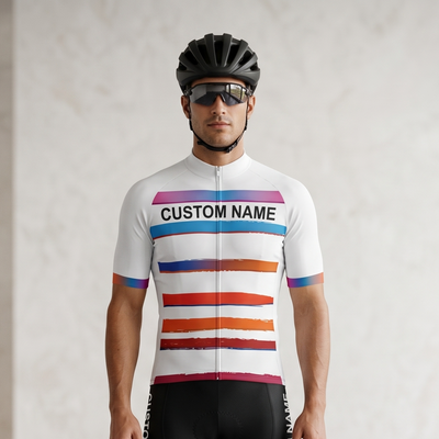 Custom Cycling Clothing white