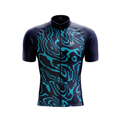 Men's Blue Wave Shift Cycling Jersey or Bib Shorts