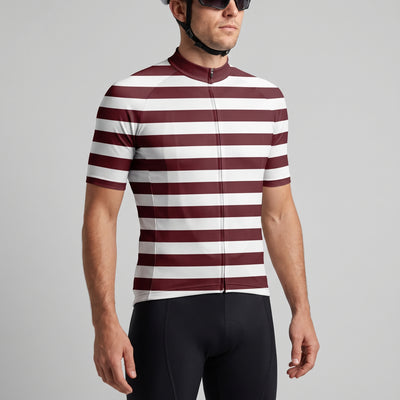 Men's Burgundy Lines Cycling Jersey 26/15 Edition