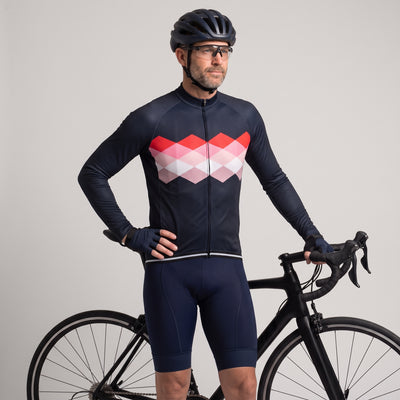 STAMINA Jersey de ciclismo para hombres de manga larga