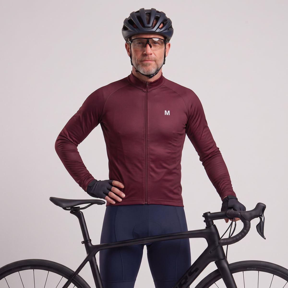 Jersey de ciclismo de manga de ángulo negro de los hombres