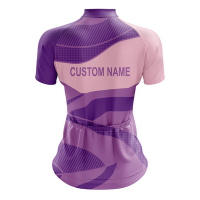 Custom Women Cycling Jersey - Purple