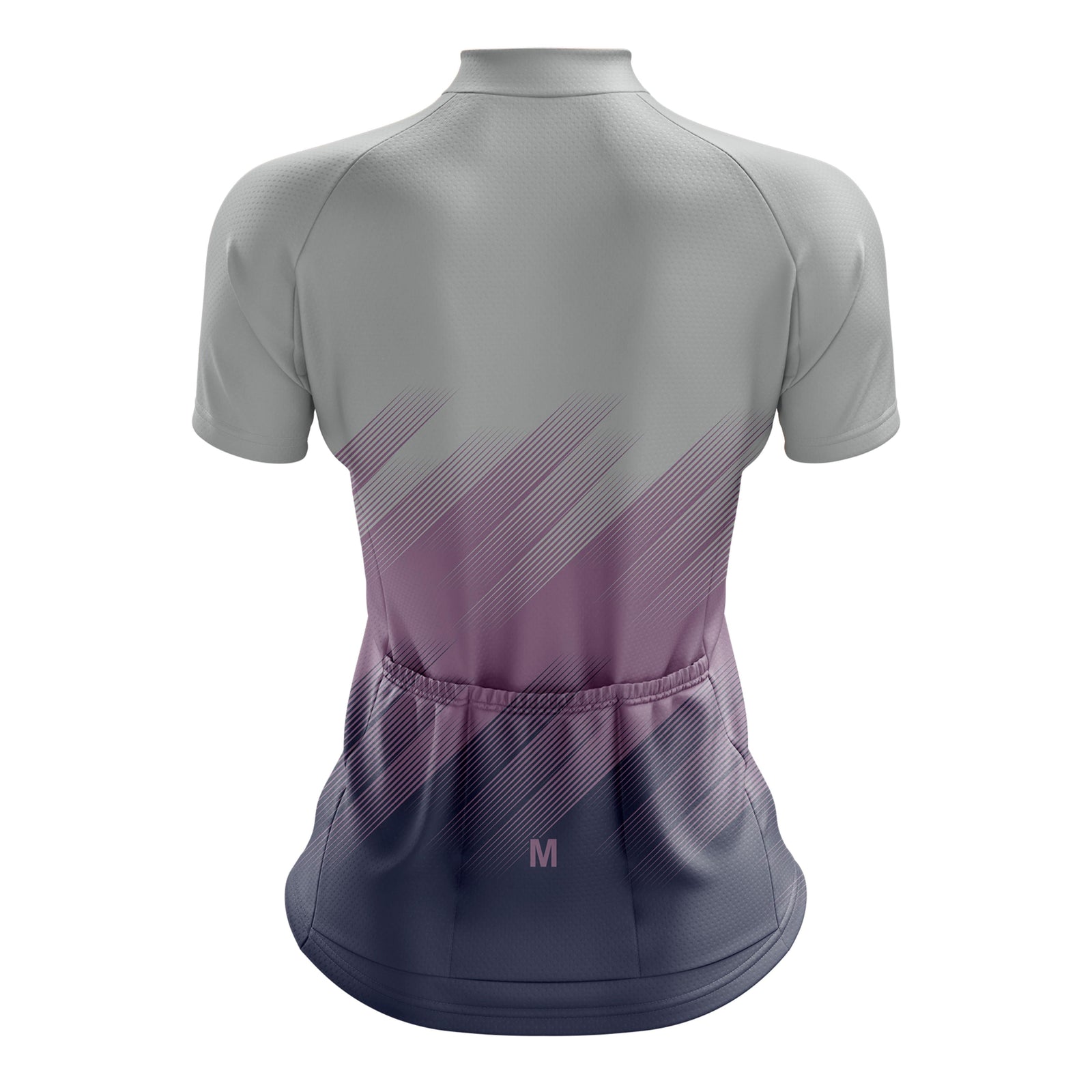 Women's Grey Gradient Cycling Jersey