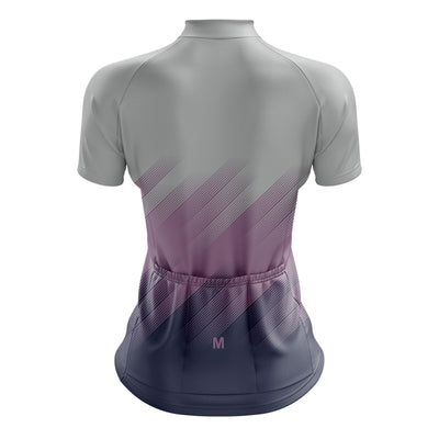 Women's Grey Gradient Cycling Jersey or Shorts