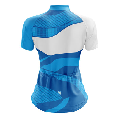 Women's Blue Wave Cycling Jersey