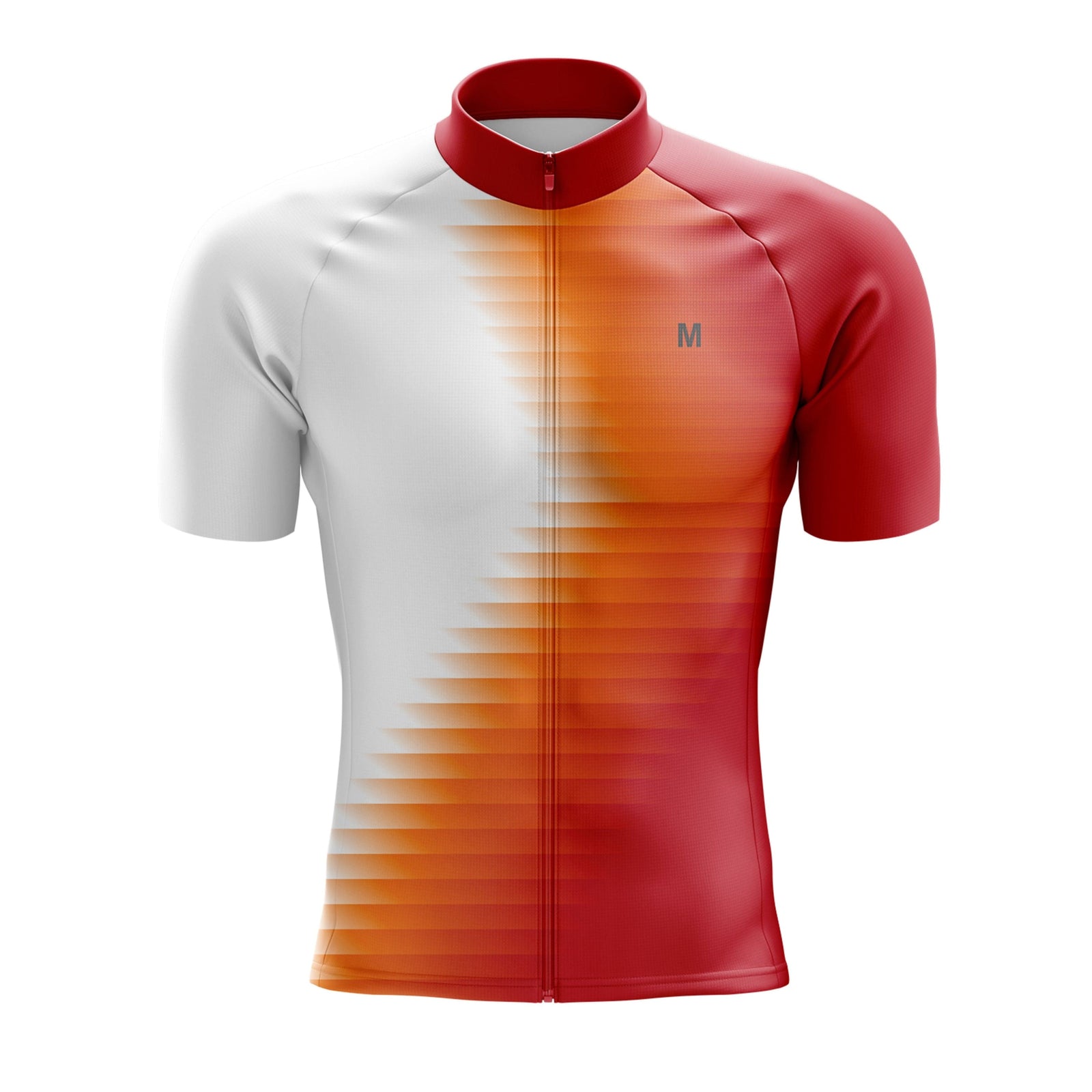 Men's Orange Side Cycling Jersey