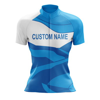 Custom Women Cycling Jersey or Shorts - Blue