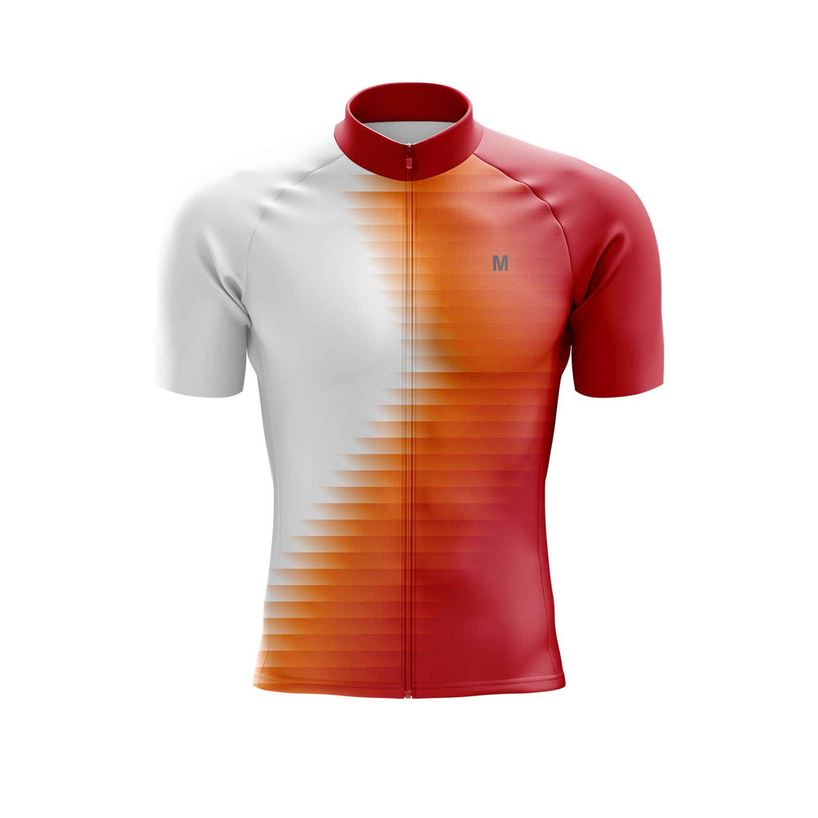 Men's Orange Side Cycling Jersey or Bib Shorts