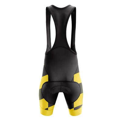 Men Yellow Cycling Bib Shorts