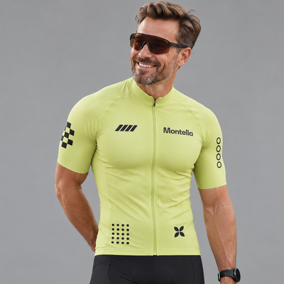 Men's Lime Yellow Cycling Jersey