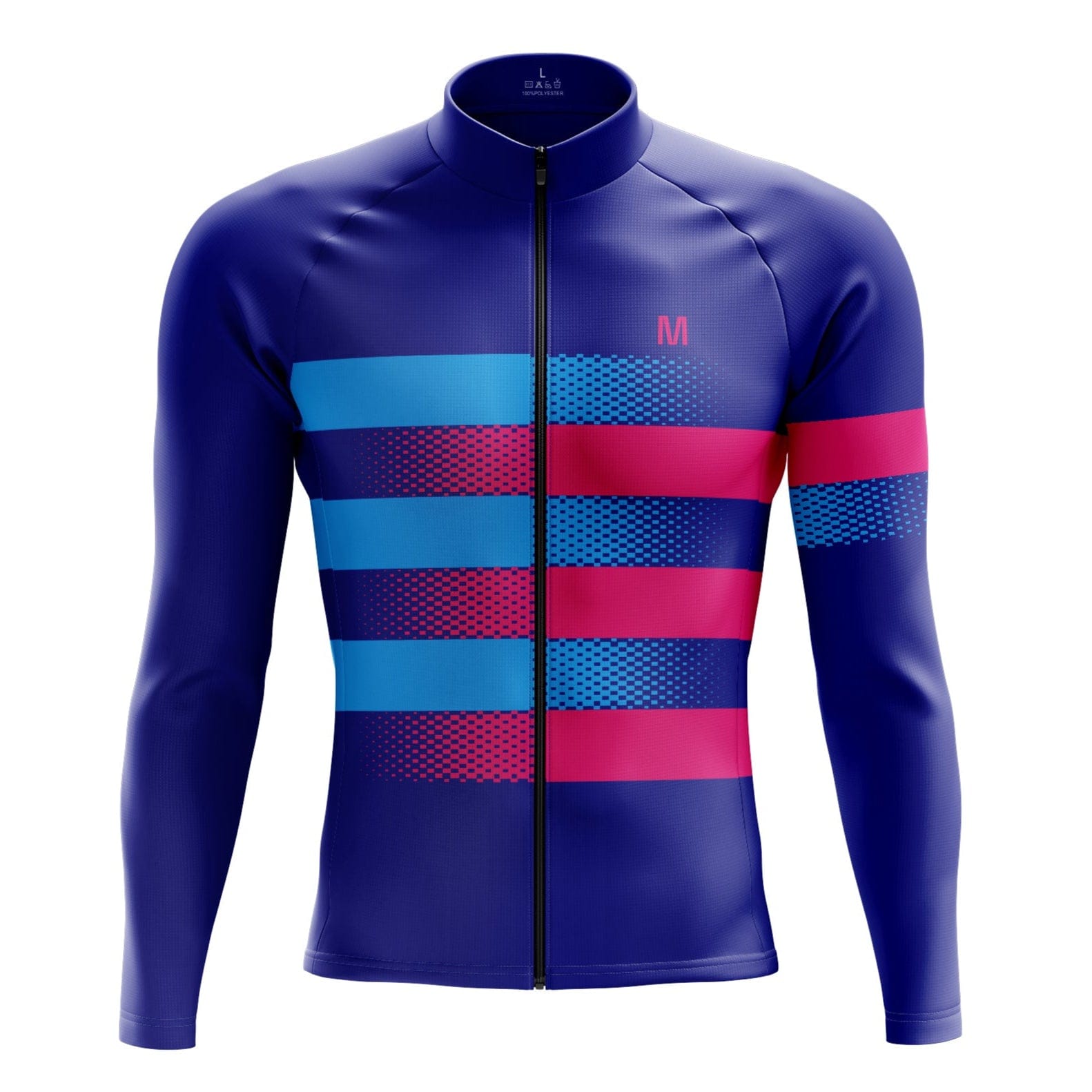 Men's Purple Shift Thermal Fleece Cycling Jacket