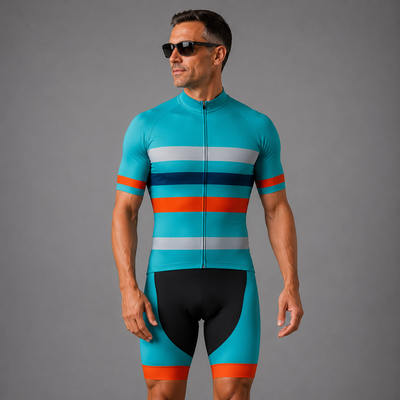 Men's Teal Cycling Jersey or Bib Shorts 26/7 Edition