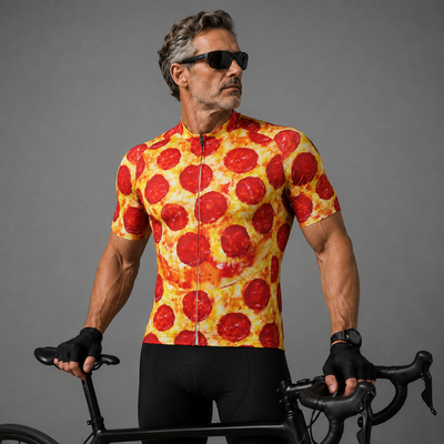 Men's Unique Pizza Cycling Jersey