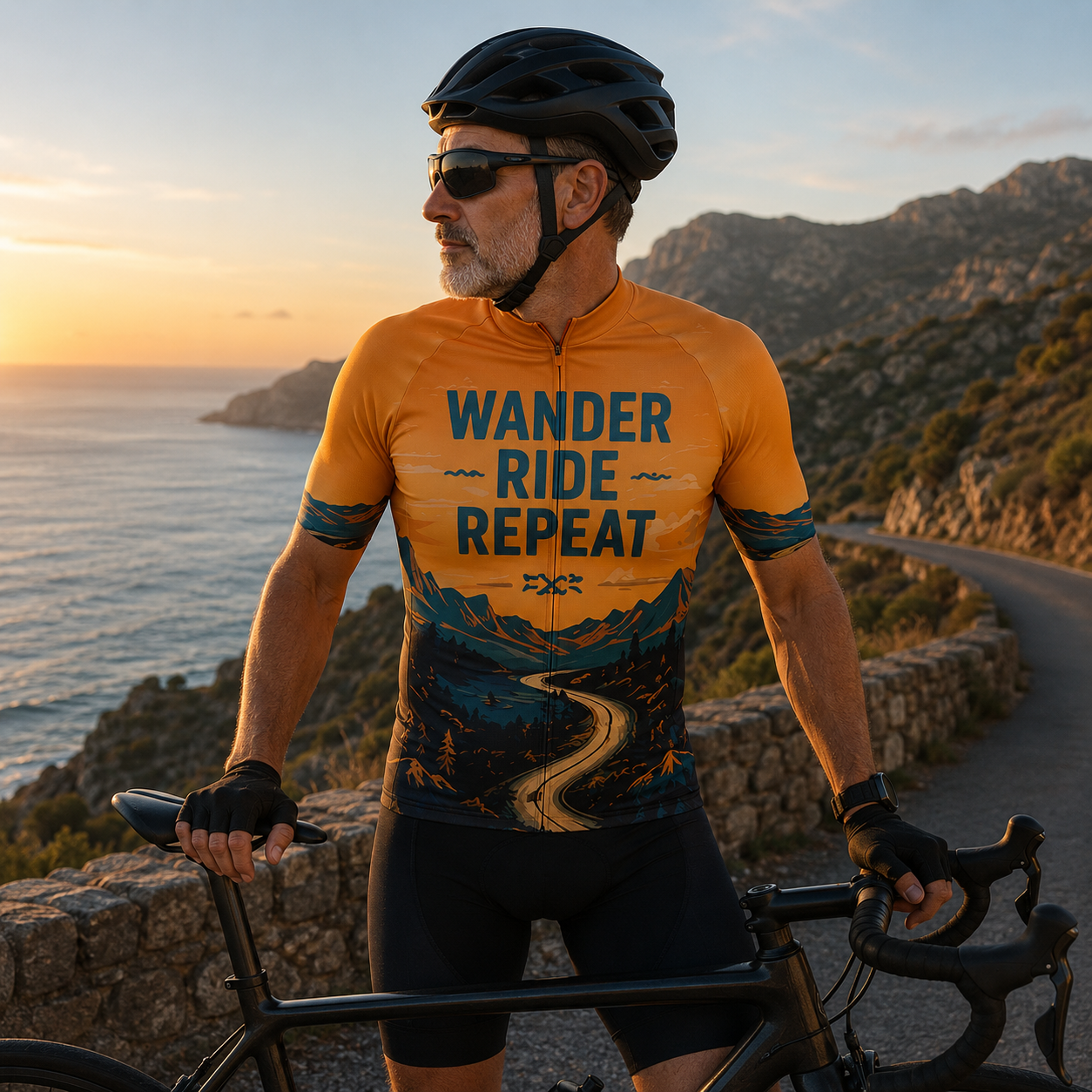 Men's Wander Cycling Jersey or Bib Shorts