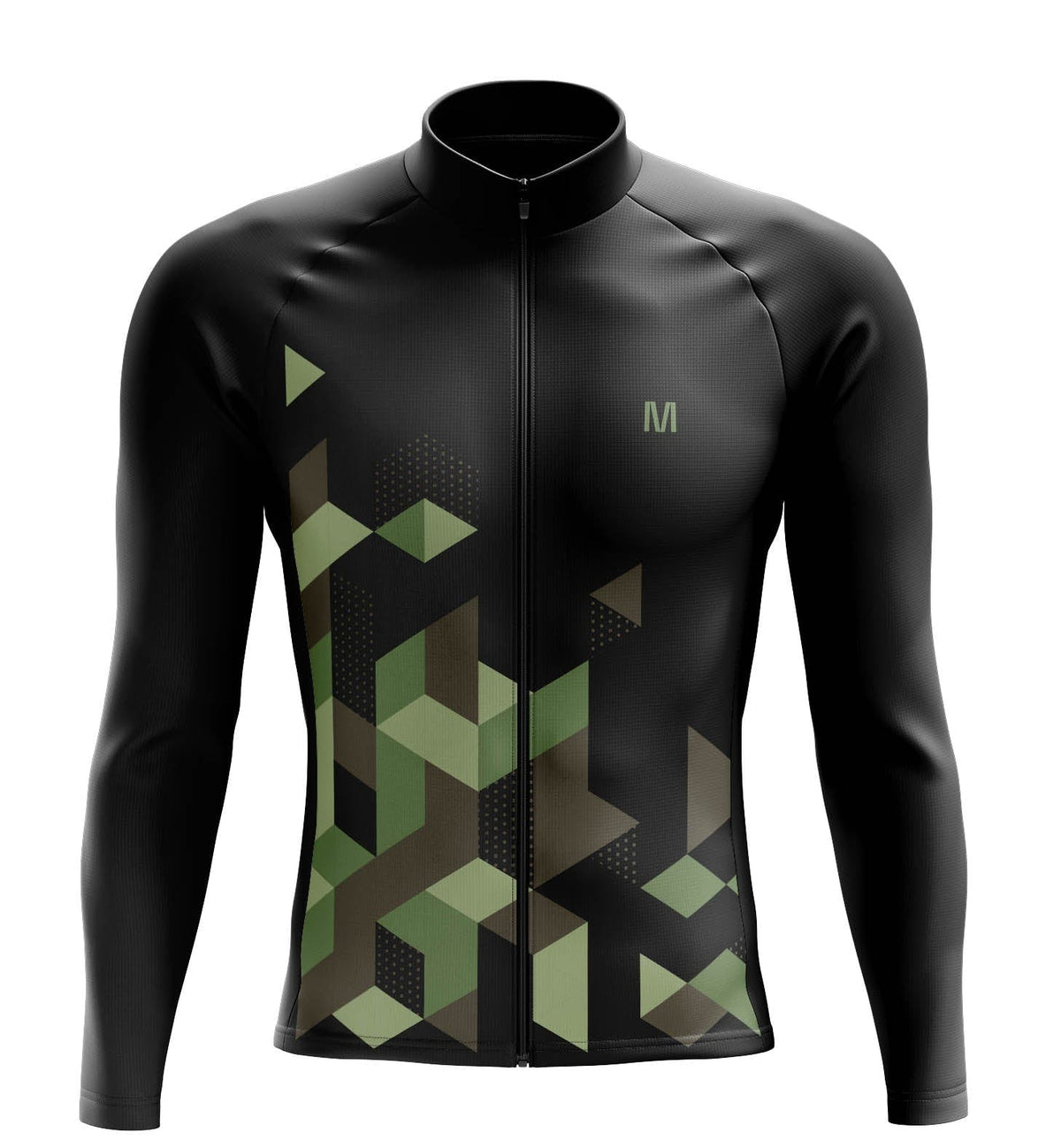 Jersey de ciclismo de manga negra para hombres de manga negra para hombres