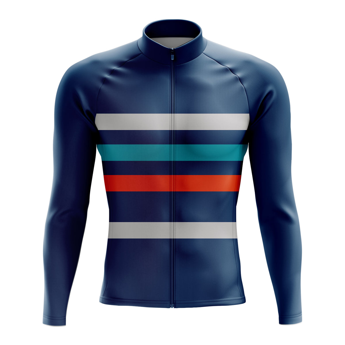 Men's Blue Long Sleeve Cycling Jersey 26/6 Edition