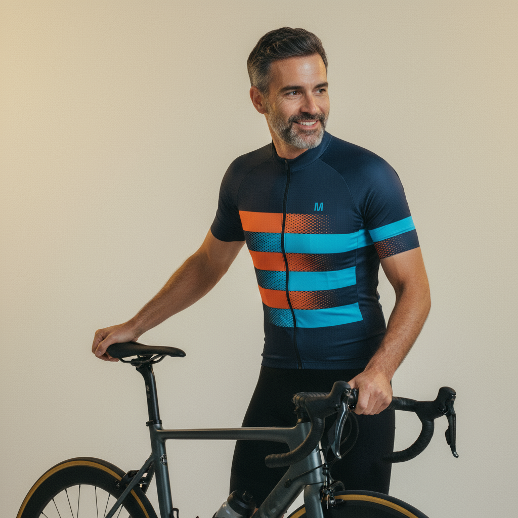 Men's Blue Shift Cycling Jersey or Bib Shorts