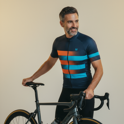 Men's Blue Shift Cycling Jersey or Bib Shorts