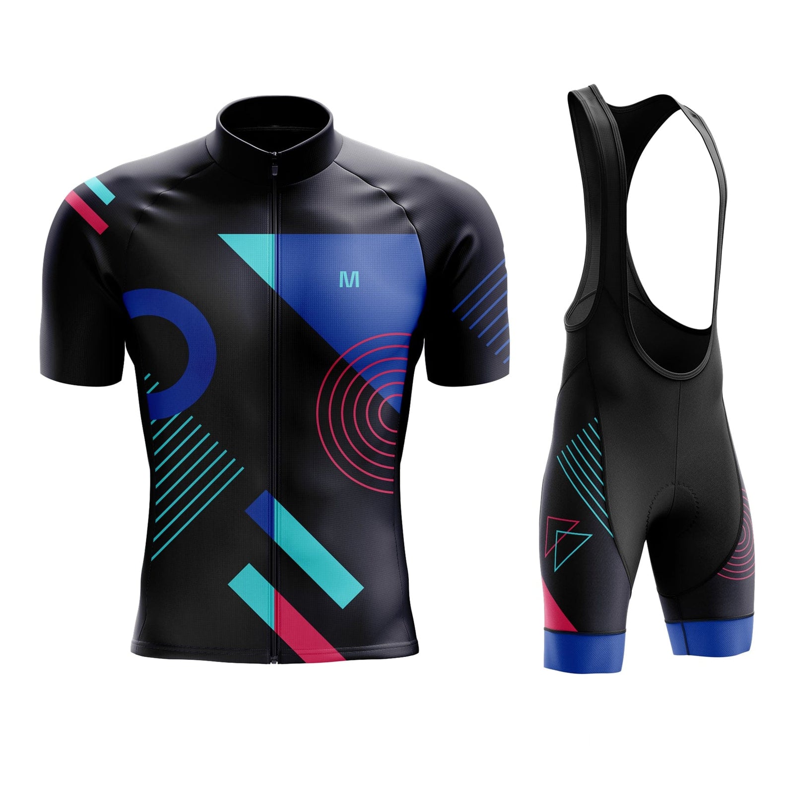 Men's Blue Tempo Cycling Jersey or Bib Shorts