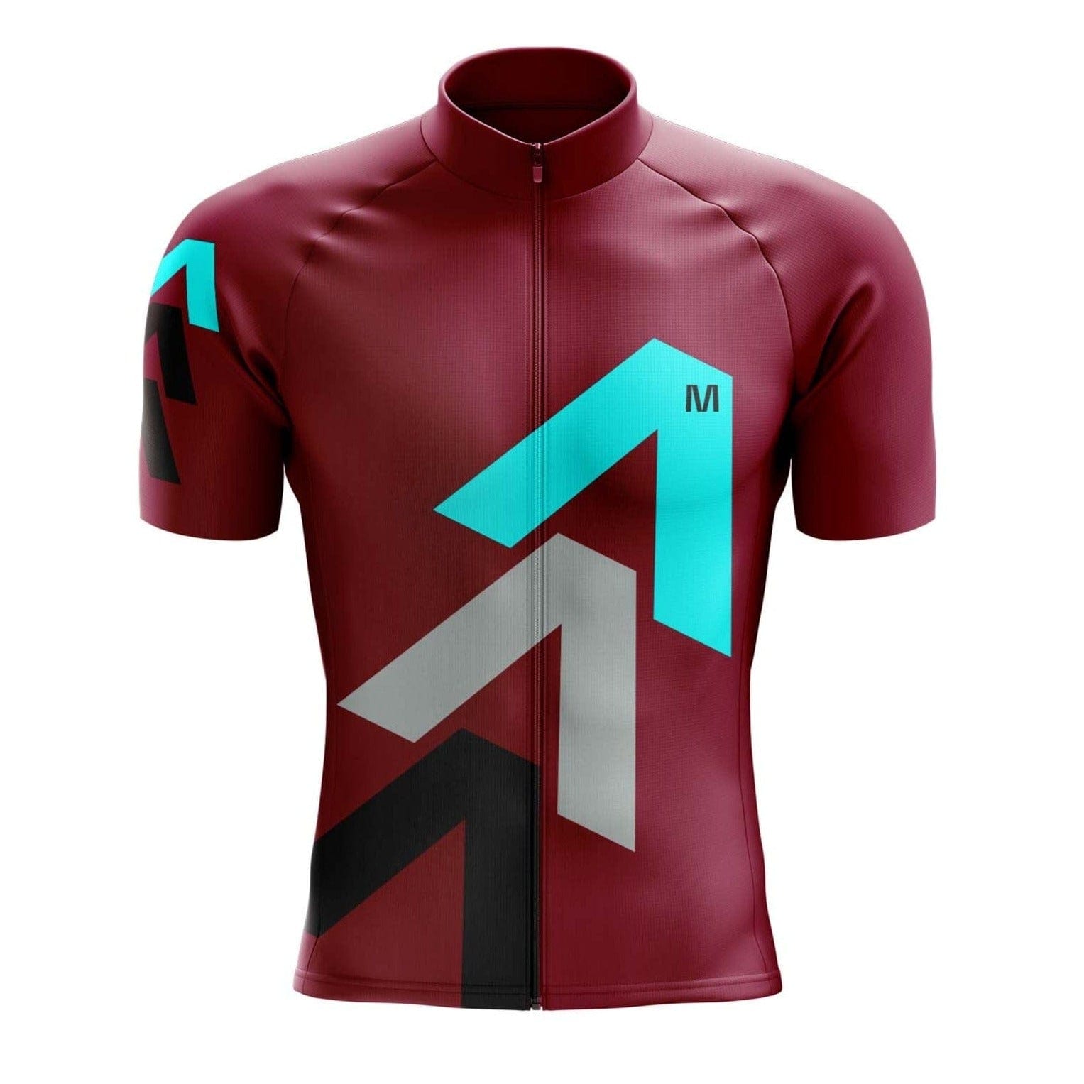 Men's Burgundy Arrows Cycling Jersey