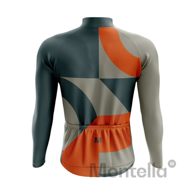 Men's Grey Shift Thermal Fleece Cycling Jacket