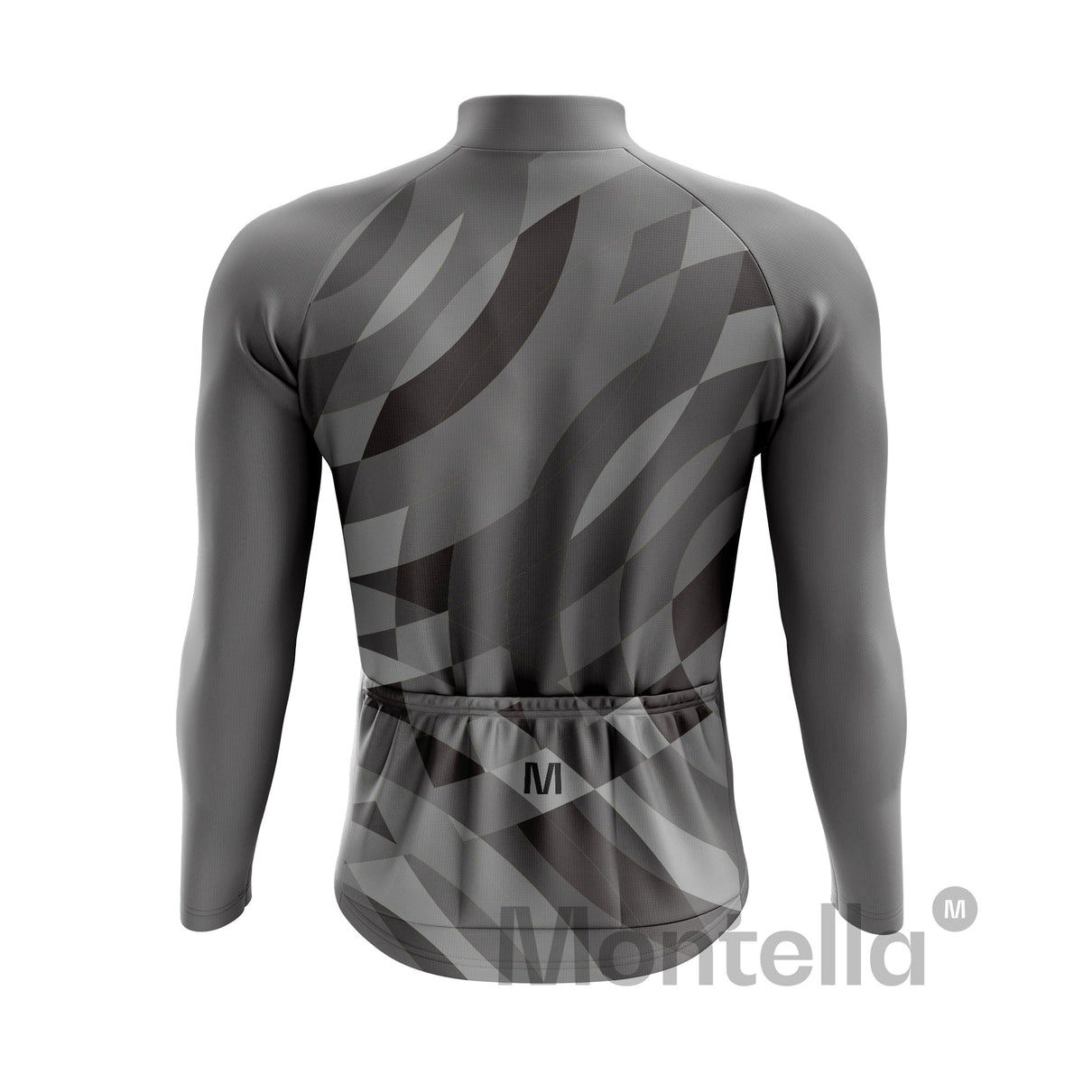 Men's Grey Thermal Fleece Cycling Jacket