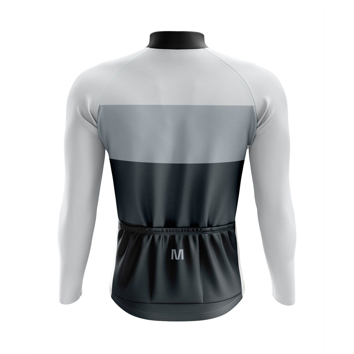 Men's Grey Thermal Fleece Cycling Jacket