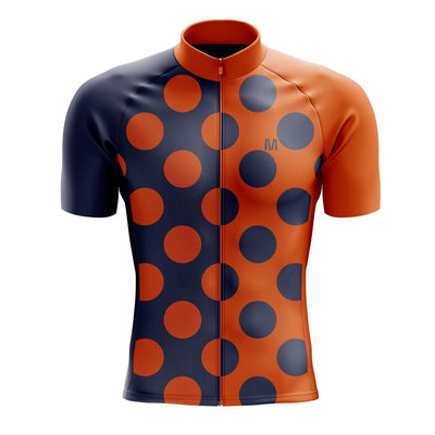 Men's Orange Dots Cycling Jersey
