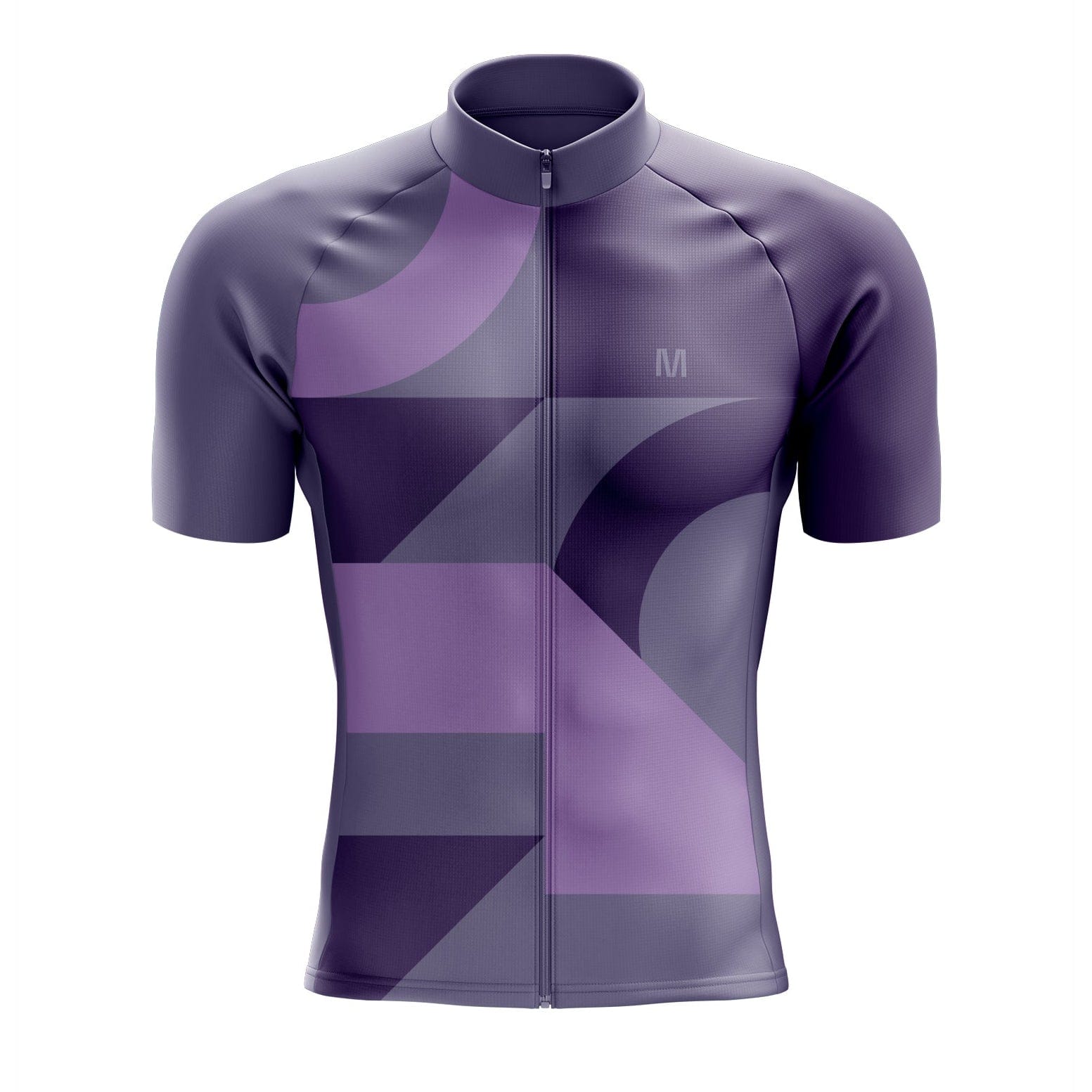 Men's Purple Pattern Cycling Jersey
