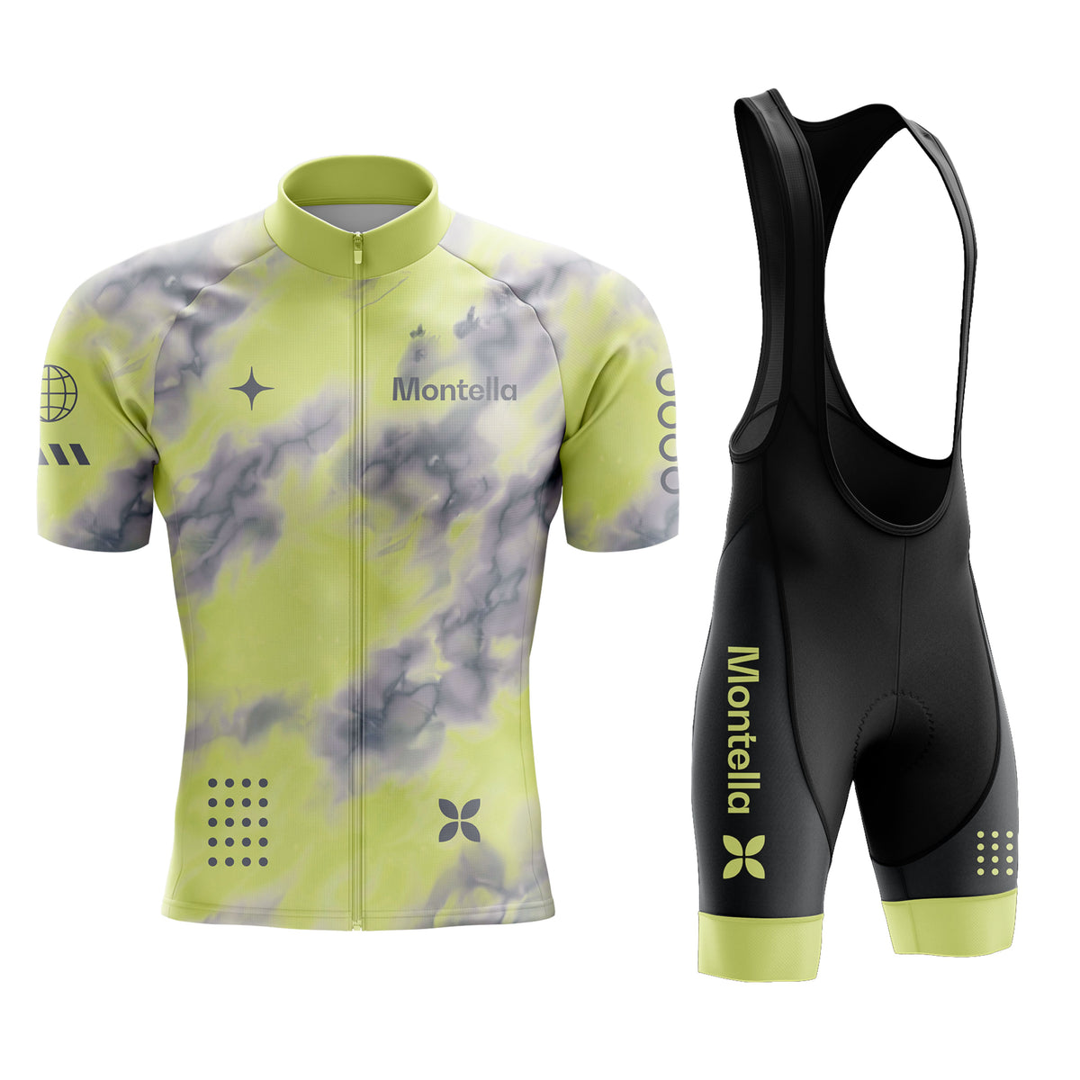 Men's Space Yellow Cycling Jersey or Bib Shorts 26/21 Edition